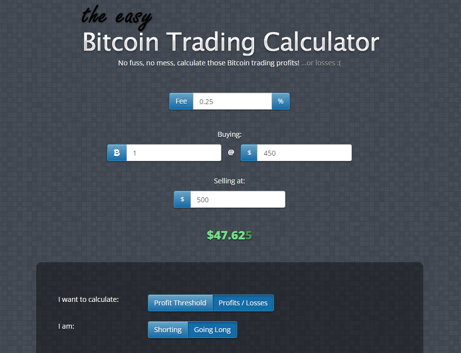 best crypto profit calculator - Easy Bitcoin Calculator